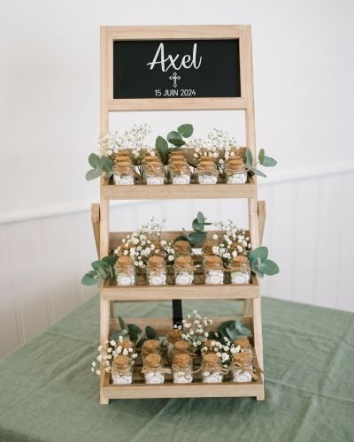 Présentoir cadeaux pour les invités