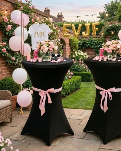 table haute cocktail avec ou sans housse